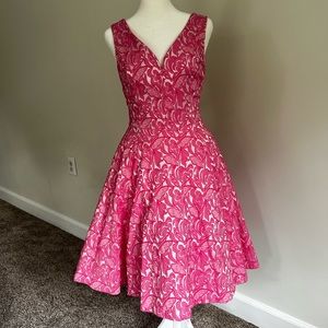 Anthropologie pink dress
